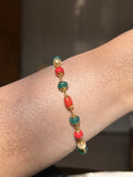 Colored stones plus pearl