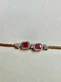 Ruby Radiance Moissanite Bracelet