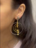 Orbit Luxe Dual-Tone Earrings