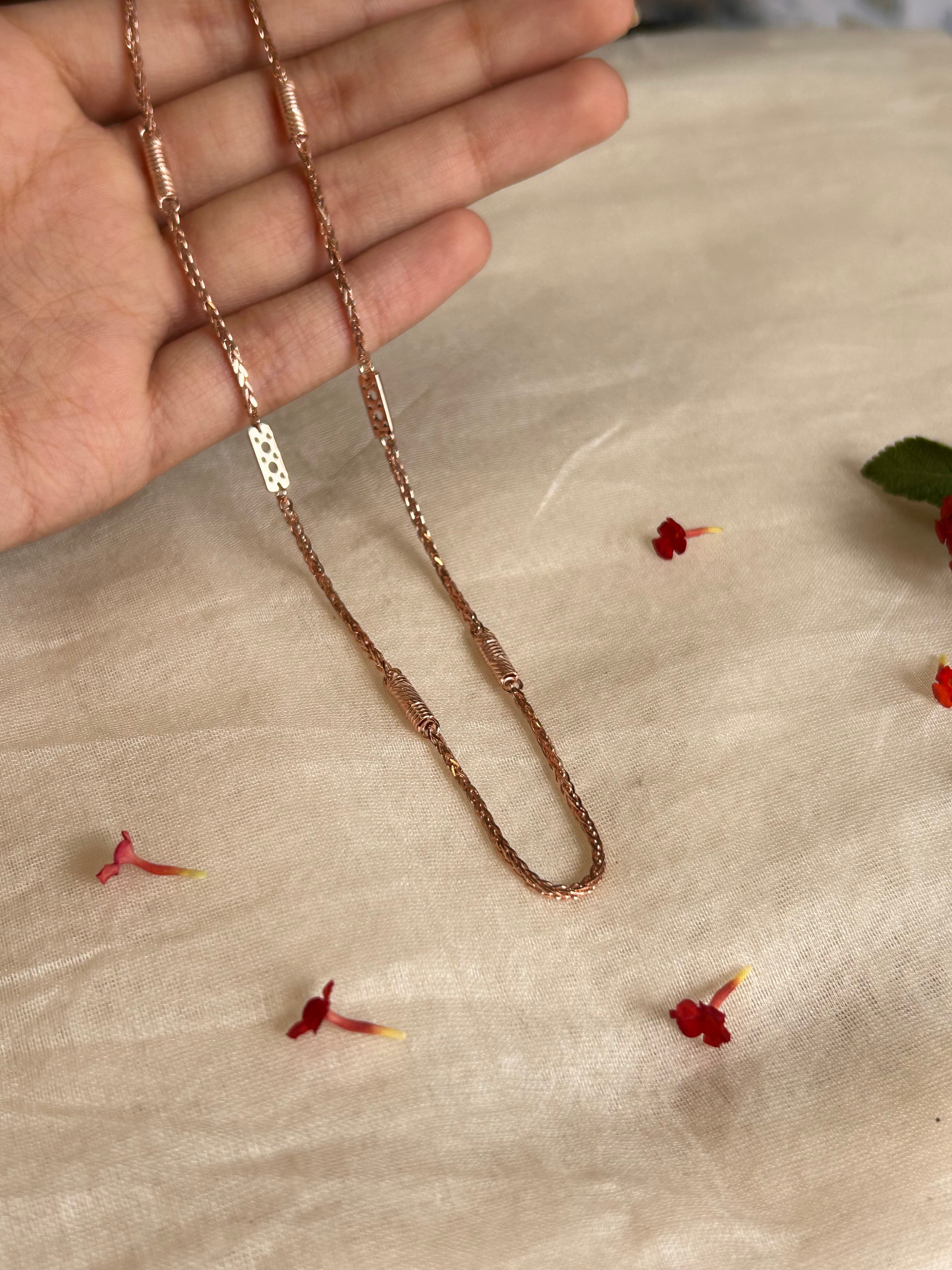 Italian Weave rosegold fiver