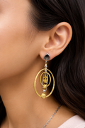 Orbit Grace Dual-Tone Earrings