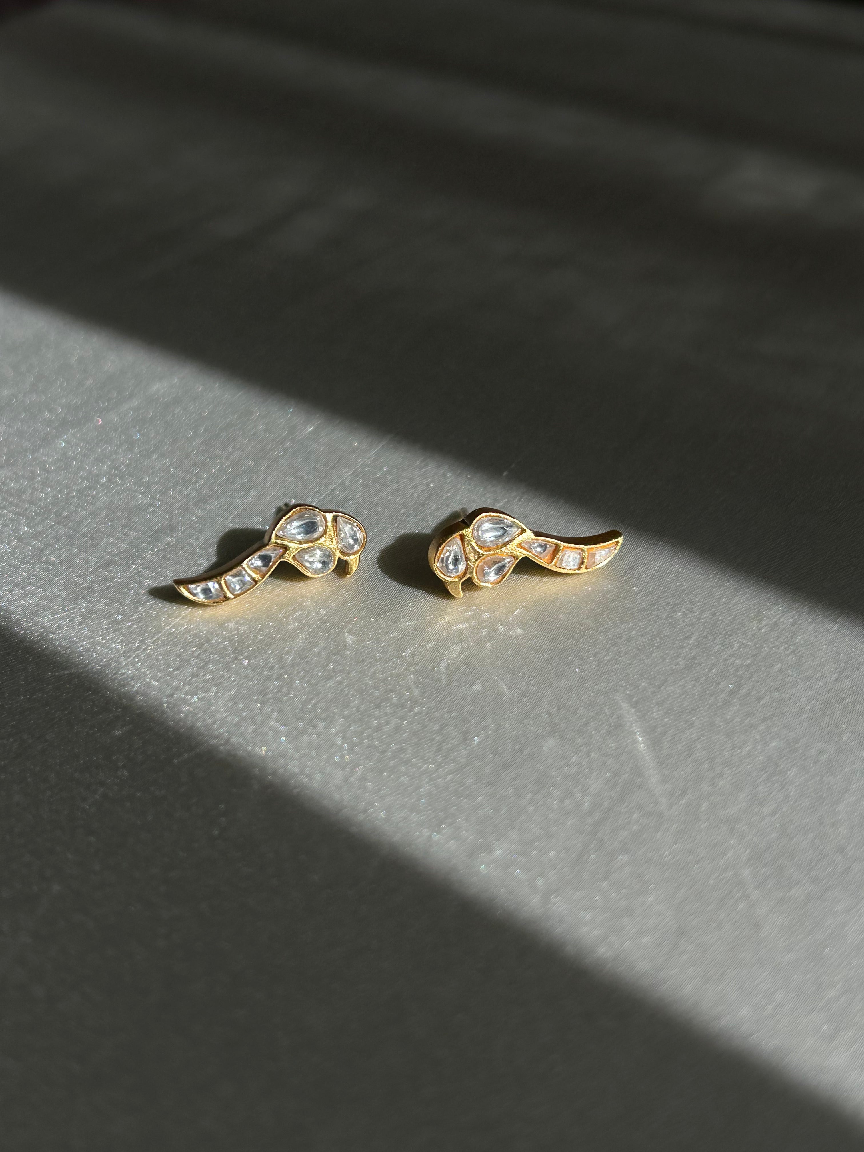 Kundan Bird Whisper Studs