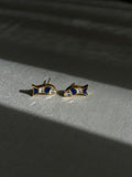 Matsya Kundan blue Studs