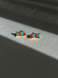 Matsya Kundan dual  Studs