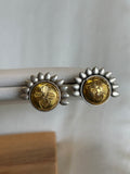 Sunflower Halo Studs