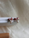 Elegant Bloom Floral Stud Earrings