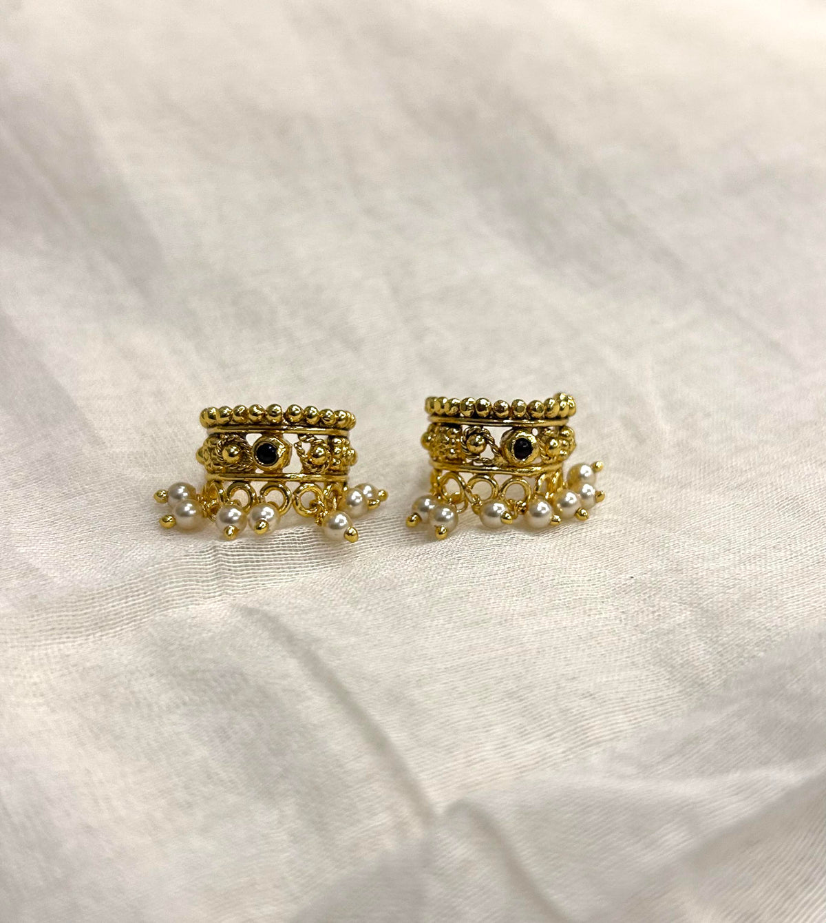 Temple  Pearl Bugadi ear cuffs