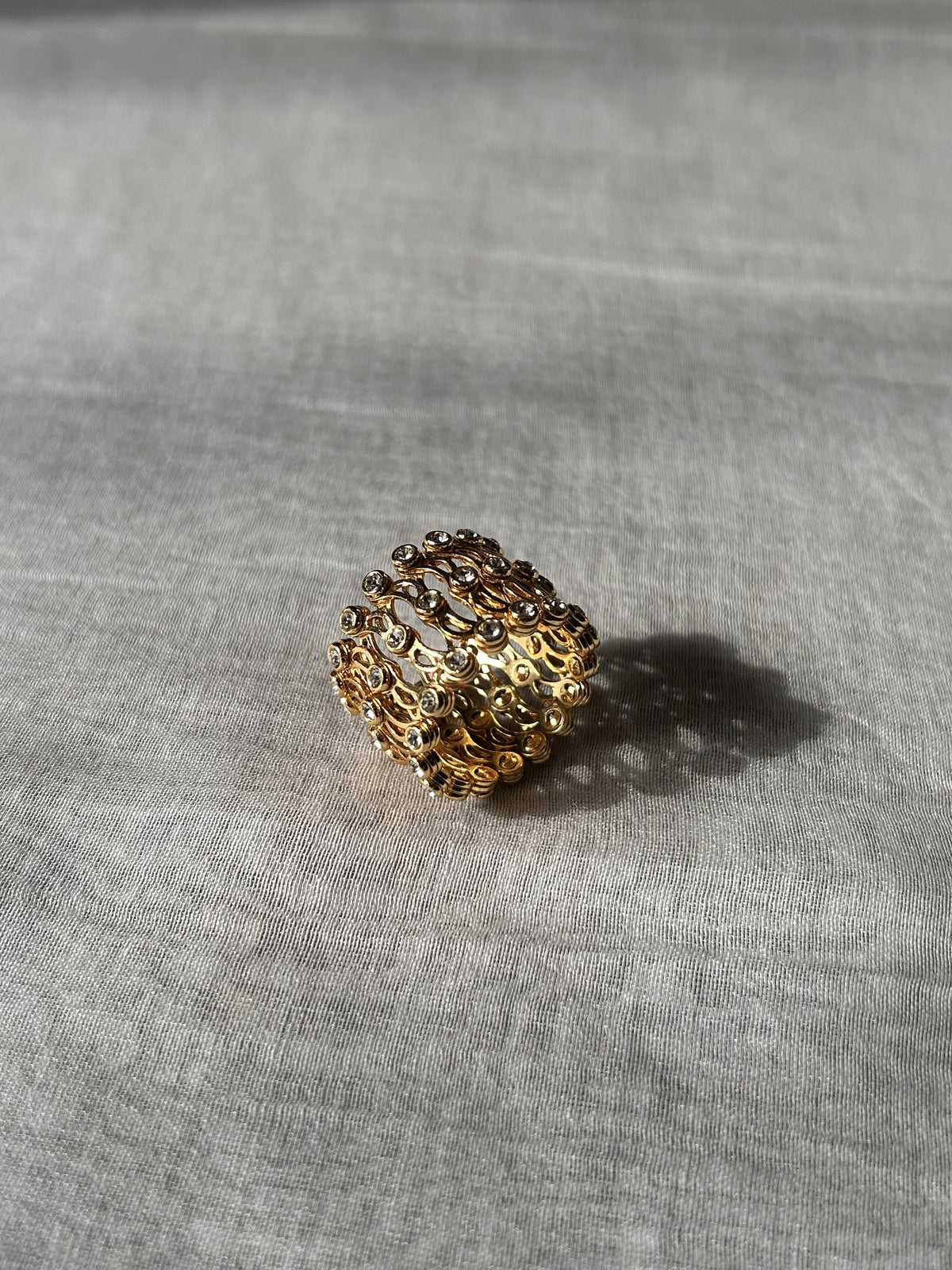 GOLD RING CUM BRACELET