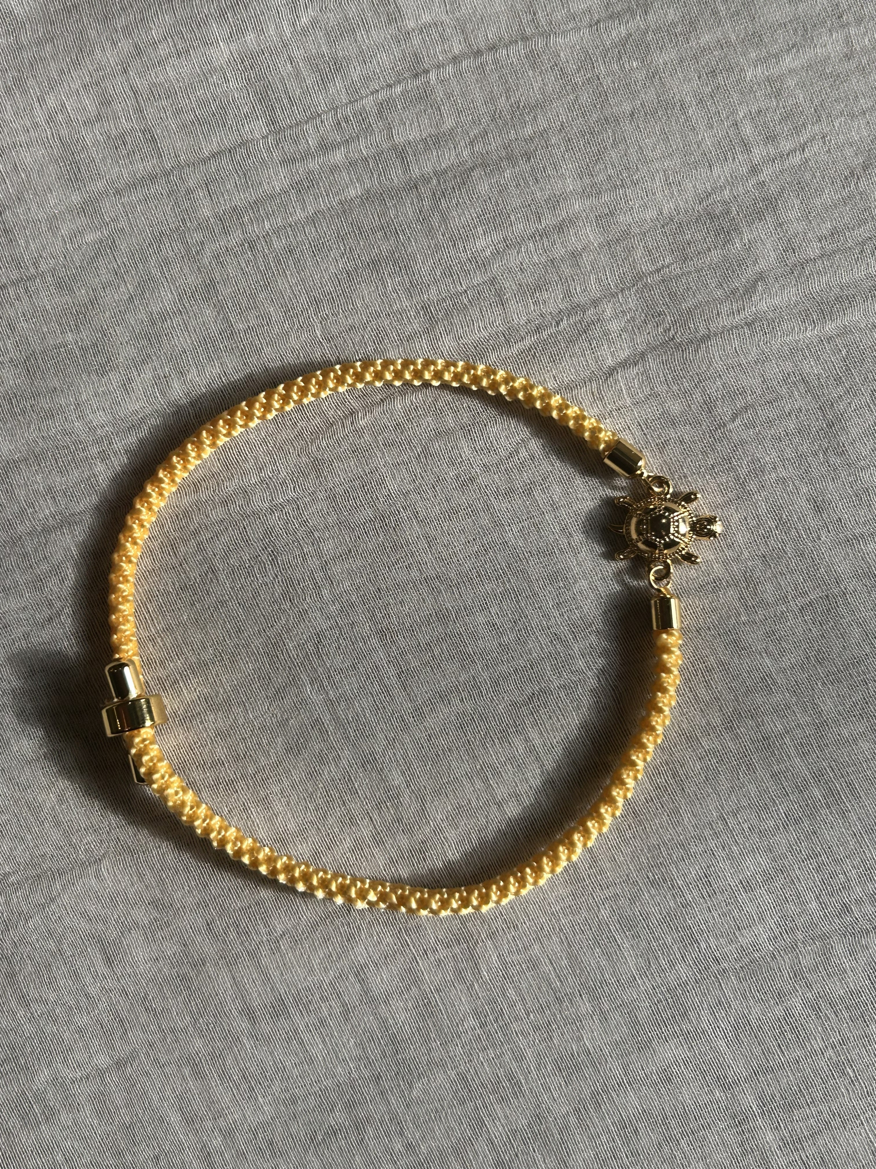 925 Sterling Silver Rakhi | Golden Turtle Motif