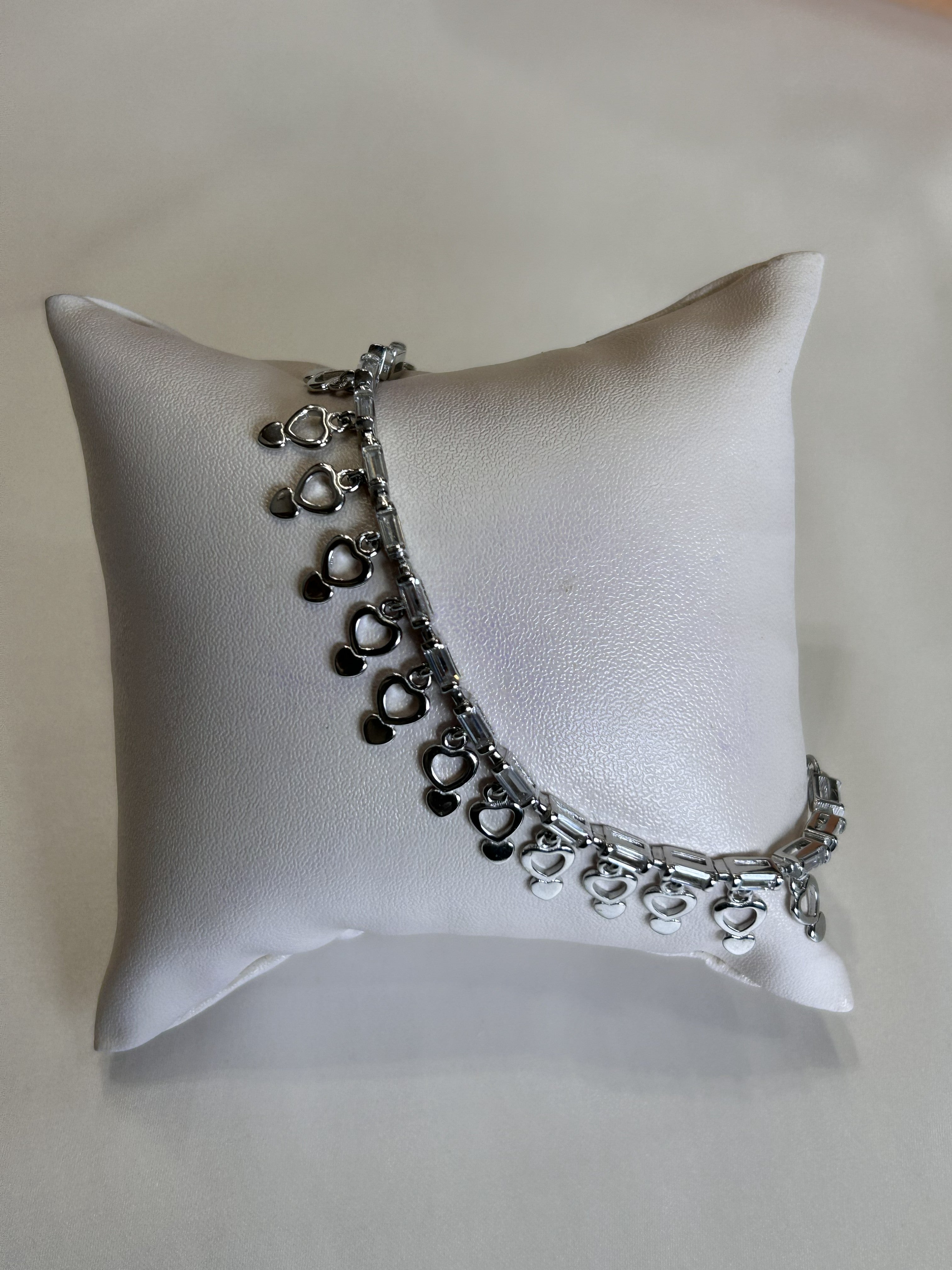Heart Frame Charm Bracelet